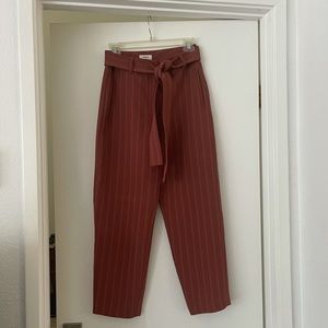 Aritzia Jallade Tie Front Pants Trouser 6 Wilfred